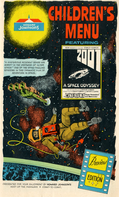 Illustration for article titled 2001: A Space Odyssey explained on a 1968 child's menu